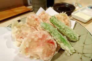 串揚げ山崎：トマトのてんぷらははずせない！　@紫原