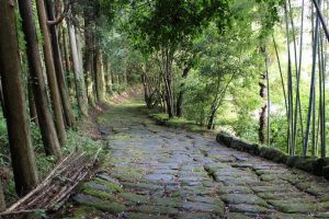 龍門司坂（たつもんじざか）：江戸初期に造られ西南戦争でも使われた薩摩筋　@姶良