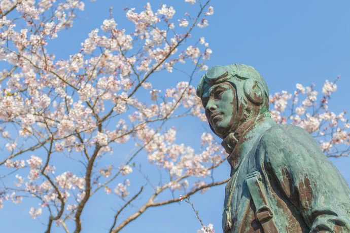 春の知覧特攻平和会館にて