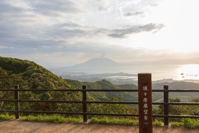 指宿スカイラインの須々原展望台より