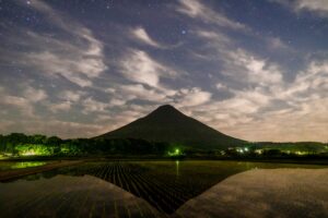 薩摩富士　開聞岳と水田の美しい姿を撮ってきた！【指宿市】